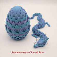 1pc 3D Printed Giant Scaled Dragon Egg + 23.62 Inch Large Decorative Item, Home Gift, Party Gift, Halloween & Christmas Gift, Fashionable Scaled Dragon Decor
