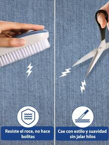 Jeans casuales de pierna recta y ajuste holgado para mujer con bolsillos, jeans rectos de moda, pantalones vaqueros holgados de mezclilla lavada, estilo vintage y casual, pierna ancha y talle alto para uso diario, cómodos, elásticos y aptos para todas las estaciones - Azul - Ver 6