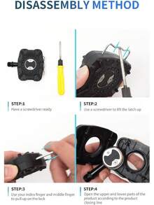 Rehomy - Un par de bicicletas de carretera sin clipless Pedal convertidor de pedal sin clip a pedal plano para pedales Wahoo - 1 - Ver 6