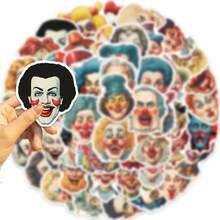 50PCS Cartoon Circus Clowns Graffiti Stickers DIY Decorative Decals Phone Case Laptop Diary Guitar Cups Stationery Waterproof Stickers - Multicolor - View 4