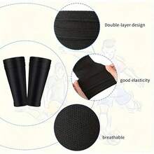 2pcs- Shin Pads Sleeves, Soccer Pads Sleeves For Soccer Sports, Soccer Shin Pad Socks, Football Compression Calf Sleeves With Pocket Can Holding Shin Pads, For Beginner, Athlete, Men & Women