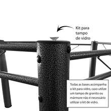 Hexagonal Dining Table Base For Dining Room, Kitchen, And Gourmet Area. Suitable For Stone, Wood, And Glass Tabletops. - Nứt - Xem 3