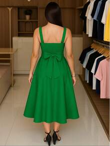 Vestido Longo Feminino Tecido Sensorial com Laço Elegante Luxo para Festas Natal e Final de Ano Casamento Para Mulheres Vermelho Branco Amarelo