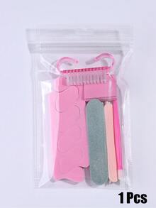 15/10/5/2/1 件套一次性美甲套装 | 美甲修脚套装，迷你指甲锉和指甲棒套装，双面指甲锉，泡沫指甲分离器，指甲刷，木质指甲棒，指甲清洁工具，DIY 美甲护理用品 - 彩色 - 查看 13