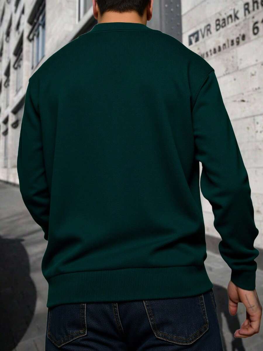 Men Sweaters - Green - View 1