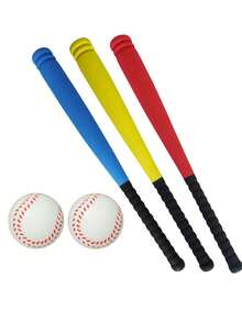1pc/2pcs Soft Foam Plastic Baseball Bat Softball Bat Rubber Training Set
