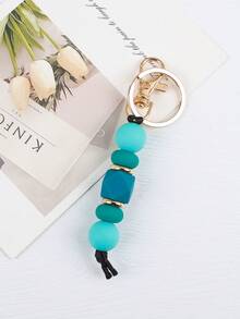 1 件简约硅胶串珠钥匙扣、背包钥匙圈配件、汽车钥匙防丢链、送给女士的可爱礼物万圣节汽车配件包饰背包学校可爱哥特 Y2k 包饰挂绳带身份证夹汽车配件包饰 - 彩色 - 查看 29