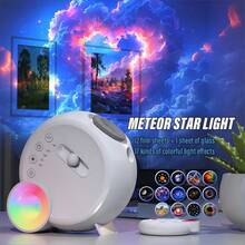 Galaxy Star Projector 2.0 - 13-In-1 Dynamic Meteor Shower & Rotating Nebula, Bluetooth Speaker With White Noise, 4K HD Starry Night Sky Projection, 360° Auto-Rotate For Bedroom/Home Theater/Nursery - 13 In 1 Disc - View 14
