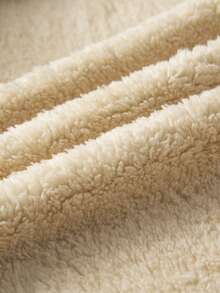 Men's Jacket With Thermal Lined, Hooded Sweatshirt Sherpa Sweatshirt