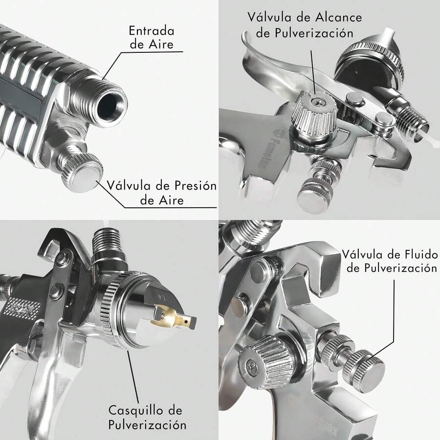 ¡RecomendadoPistola de Gravedad Pistola de Pintura Pistola de Aerosol de Aire Pistola de Pulverización Boquilla de 1.4 mm, 600CC, SW-19401¡Top de Temporada