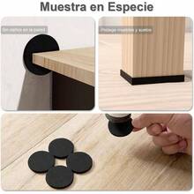 Pcs Almohadillas para Muebles, en 3 Tamaos, Protectores para Patas de Sillas Autoadhesivas, Antideslizantes de Fieltro para Muebles Sin Ruido y Cortable para Tabla, Sof - ferroso + común - Ver 7