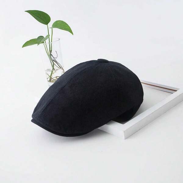 Summer Knitted Thin Beret Hat Polyester Newsboy Cap Unisex Vintage Flat Ivy Breathable