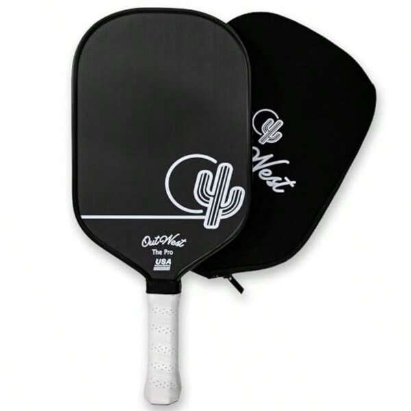 OutWest Sport Professional Pickleball Paddle - The Pro T700 Carbon Face Polypropelene Honeycomb Core Cover Inlcuded USAPA Approved