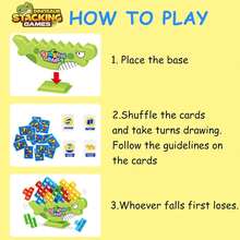 48 PCS Tetra Tower Game, Tetra Tower Balance Stacking Blocks Game, New Upgrade Dinosaur Balance Stacking Team Building Blocks Toy, Team Building Blocks Board Game For 1-4 Players Family Games Parties Travel Kids & Adults