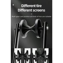 ROCKBROS 1pc Foldable Bike Stand Bicycle Floor Parking Steel Rack For MTB Road Bike - Black - View 7