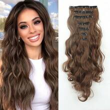 Synthetic Fiber Material Clip-On Hairpin For Hair Extension. Increases Hair Volume, Extends Length. Suitable For Halloween And Christmas Occasions. - Multicolor - View 9