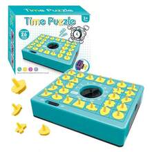 一套儿童形状配对计时器棋盘游戏，早教认知反应训练互动玩具，圣诞节/万圣节/复活节/生日礼物（部分配件颜色随机）