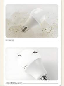 2pcs/4pcs/6pcs/8pcs 12W 6500K LED Light Bulbs, E27 Base, Bright Home/Living Room Lighting