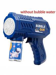 Kids Automatic Bubble Gun With Light 10 Hole Soap Bubbles Machine Party Toy Indoor And Outdoor Toy Gifts For Family And Friends(Bubble Liquid And 4xAA Battery Not Included Made Of Plastic) - Multicolor - View 5