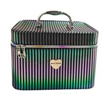 maletín de maquillaje - Azul y blanco - Ver 8