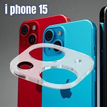 Mica Protectora Lente Camara Phone 15-16 Plus Pro Pro Max Cristal Templado - transparente - Ver 5