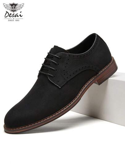  Desai 男士正装真皮布洛克鞋，舒适百搭的商务休闲鞋