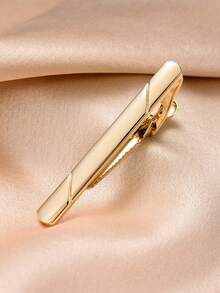 Xiacheng Tie Clip Cufflinks Set For Men Necktie Tie Bar Clips Business Shirts Tuxedo Wedding Gift With Box Silver-Tone Gold-Tone Black - Multicolor - View 11