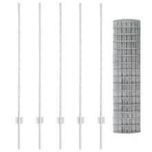 vidaXL Recinzione con pali in acciaio argento 1,2 x 10 m - Argento - Visualizzare 7