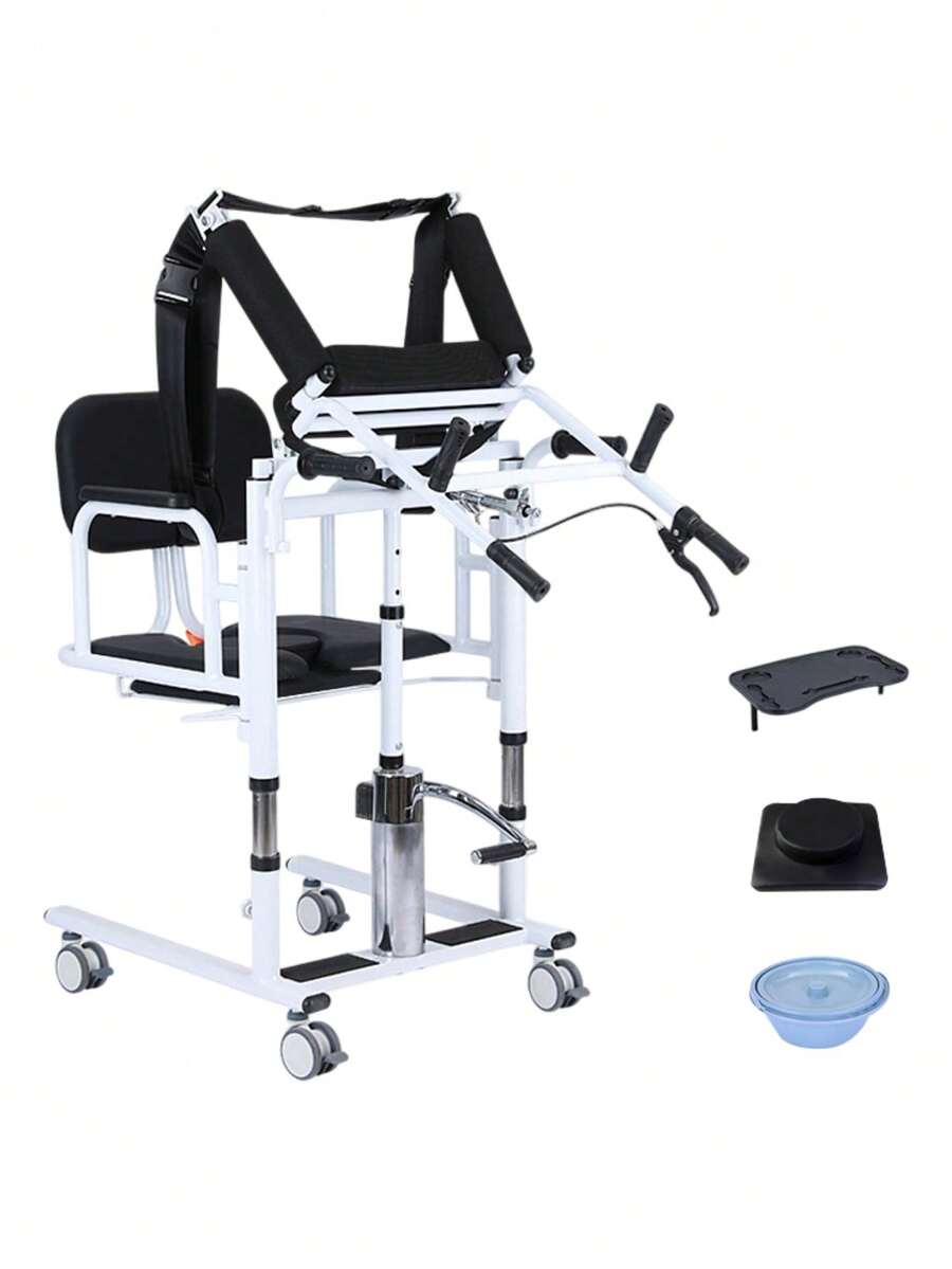 Silla Con Elevador Y Mesa Dispositivo De Transferencia - Negro - Ver 1