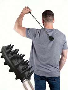 Coçador de costas retrátil em formato de cacto com espinhos de 6 mm e 12 mm, inclui um cabo para coçar com uma só mão, material de PVC durável, ideal para lembrancinhas de festa, perfeito para homens e mulheres, presente para o Dia das Mães ou para a vovó. Coçador de costas, coçador retrátil, coçador de mão, máquina de coçar, coçador de costas retrátil.