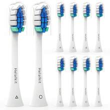 Replacement Toothbrush Heads For  Sonicare Replacement Heads, Brush Heads Compatible With  Sonicare  Electric Tooth Brushes, 8 Pack{Inchcolor_nameinch:InchWhite-Blueinch,Inchsize_nameinch:Inch1Count(Packof8)Inch} - Trắng-Xanh - Xem 1