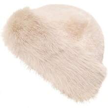 2026Womens Faux Fur Hat Winter Thickened Bucket Hat Warm Faux Fur Hats Plush Mongolian Hats Russian Beret For Women - 淺褐色的 - 查看 8