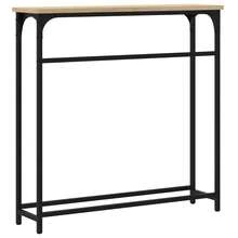vidaXL Konsolentisch Sonoma-Eiche 75 X 19,5 X 75 Cm Holzwerkstoff - Yellow - View 6