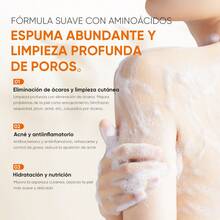 Set de Cuidado Facial Anti-Acné QUARXERY | Gel de Ducha Anti-Ácaros + Lapicero Preciso 3 en 1 para Piel Sin Imperfecciones - Naranja - Ver 5