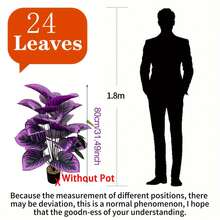 Set de 1/2 plantas artificiales moradas elegantes y grandes, plantas artificiales de violeta realistas, plantas verdes artificiales de violeta para exteriores, hojas moradas grandes y elegantes, perfectas para el hogar, escritorio de oficina y bodas, decoración interior/exterior, vegetación decorativa, plantas sin mantenimiento, planta artificial para exteriores, decoración de jardín, decoración del hogar - muchos - Ver 16