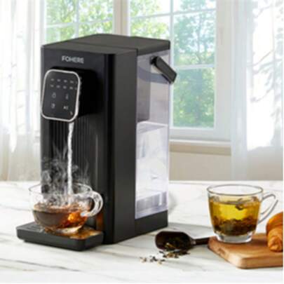 Instant Hot Water Dispenser, 3S Single Cup Boiling Water, 2.5L Filtered Water Dispenser(Filter Not Included), Removable Water Tank, Digital Touch Screen