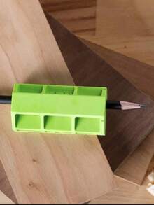 多功能划线工具，木工工具，铅笔划线工具，多维木工涂鸦标记划线工具 - 綠色 - 查看 1