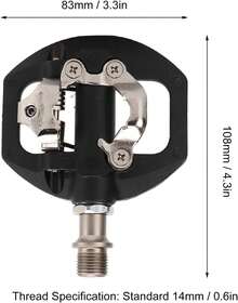 Pedales de Bicicleta, Doble Cara, Uso Múltiple, SPD Pedales sin Clip Sellados con Tacos para Bicicleta de Montaña y Ruta, for Profesionales y Ciclistas de Ocio - 1 - Ver 3