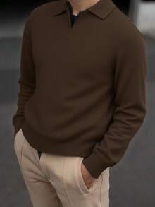 Men Sweaters - Café - View 3