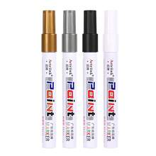 2支装丙烯颜料马克笔，中号笔尖，速干，颜色包括黑色、白色、金色和银色。适用于黑色纸板、岩石彩绘、汽车轮胎、金属、塑料、画布、木材和玻璃表面。 - 彩色 - 查看 11