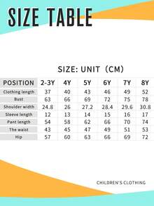 Toddler Girls' Cartoon Print Short Sleeve Top And Skinny Flared Pants Set - Black - View 7
