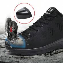 1 双全新正品男/女钢头鞋，防砸、防刺、防滑、轻便、隔热、厚底、软底、四季皆宜 - 黑色 - 查看 8