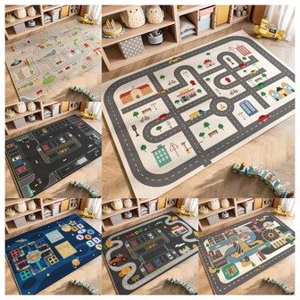 1 st kiselalgermatta, halkfri matta med tecknad biltrafik, absorberande golvmatta, dörrmatta med kiselalger till badrummet, halkfri dörrmatta med kiselalger, superabsorberande golvmatta, badrumsmatta, golvmatta, snabbtorkande duschmatta, välkomstmatta för heminredning, vardagsrum, sovrum, soffa, absorberande golvmatta, heminredning, mångsidig golvmatta, mjuk och tvättbar, badrumstillbehör