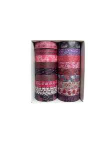 6 Rolls/18 Rolls, Retro Romantic Valentine's Day Washi Tape Set, Love And Love Pattern Design Creative Sticker Rolls, Suitable For Scrapbook Decoration Holiday Card Decoration Card Making - Handbook Gifts For Friends Back To School