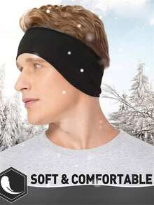 1 pieza Diadema de invierno de forro polar para mantener calientes las orejas en clima frío - Multicolor - Ver 5