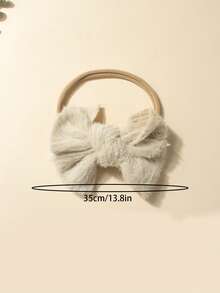 Set de 3 accesorios para el cabello de bebé recién nacido con rayas de color caramelo, lazos suaves y elásticos sin costuras, adecuados para uso diario