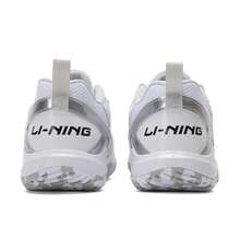 LI-NING 男女通用极简羽毛球鞋，Typhoon LITE，日常休闲训练低帮运动鞋，合成革鞋面和橡胶外底，AYTU025-1 - 黑色/標準白 - 查看 4