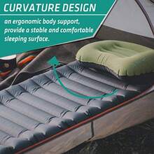 Sleeping PadsTREKOLOGY UL80 - Colchoneta Inflable para Camping Ultraligera compacta Ligera con Aislamiento de Aire en una Bolsa para Dormir Campamento Hamaca Senderismo AdultosSleeping Pads - gris - Ver 4