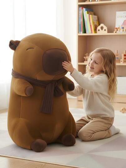 nerd hunters Olbrzymia Duża Maskotka Kapibara XXXL 100 Cm – Pluszak, Poduszka, Zabawka 3w1