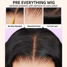 GABRIELLE 13x4 13x6 Drawstring Wigs Human Hair Deep Wave Glueless Human Hair Wigs Pre Plucked Pre Cut 180 Density Deep Wave Transparent Lace Front Human Hair Wigs 30 Inch Deep Curly Lace Front Human Hair Wigs With Drawstring Ready To Wear Glueless Human Hair Wigs For Women - Natural Black - 查看 7